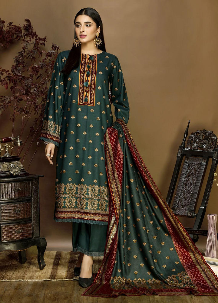 Ittehad Textiles Printed Linen Suits Unstitched 3 Piece IT21PL LF-GN-21702B - Winter Collection