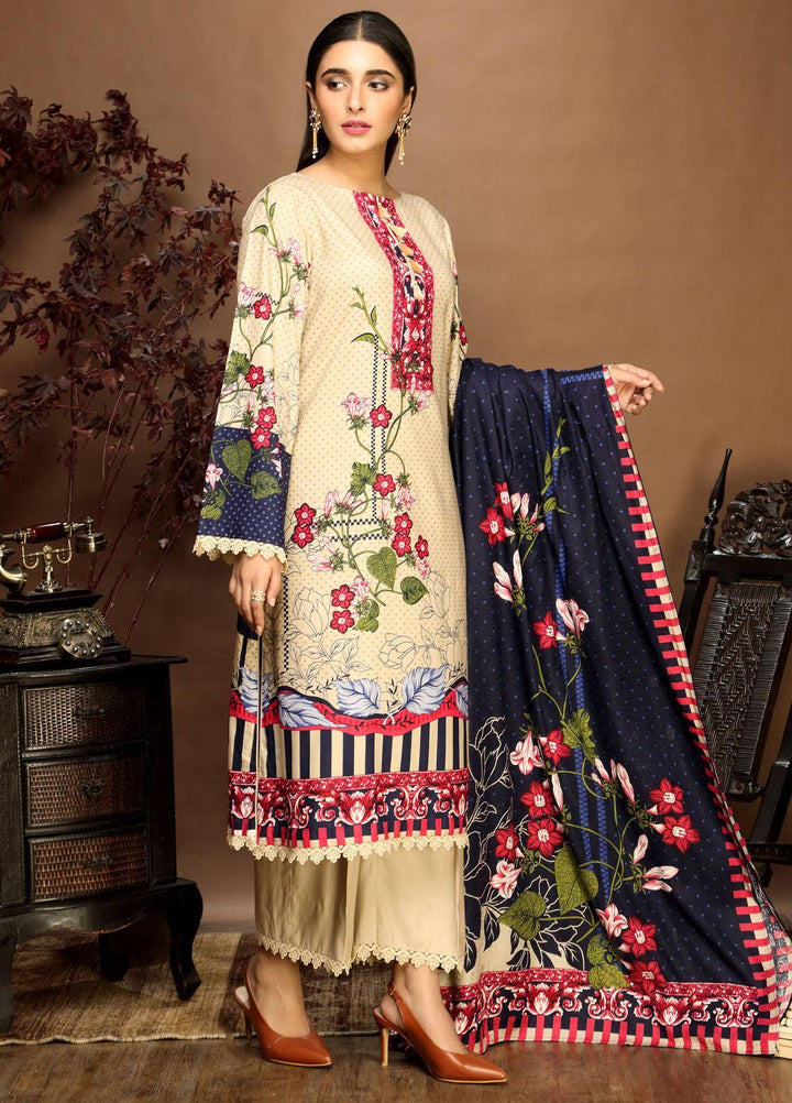 Ittehad Textiles Printed Linen Suits Unstitched 3 Piece IT21PL LF-GN-21705A - Winter Collection