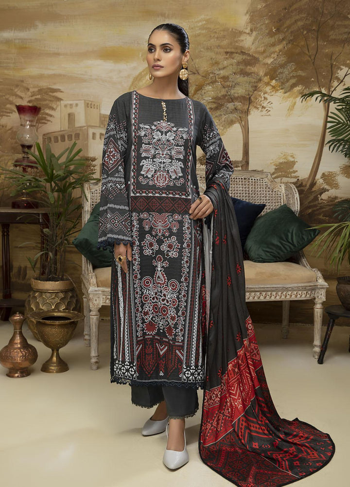 Ittehad Textiles Printed Missouri Suits Unstitched 3 Piece IT21FW ASHEN - Winter Collection