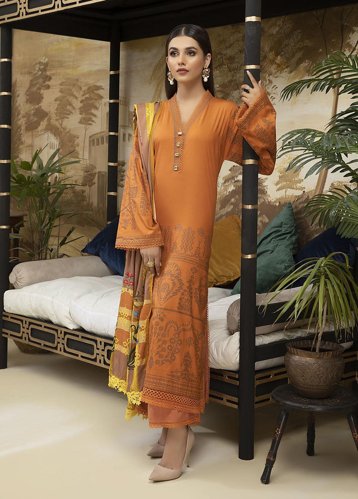 Ittehad Textiles Printed Missouri Suits Unstitched 3 Piece IT21FW SWARTHY - Winter Collection