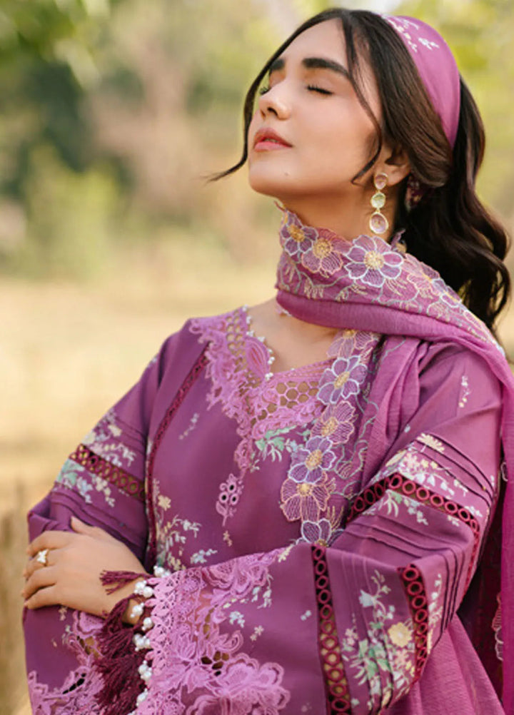 Ivy Bloom by Parishay Embroidered Lawn Suit Unstitched 3 Piece PR25IB IVY-13 - Summer Collection