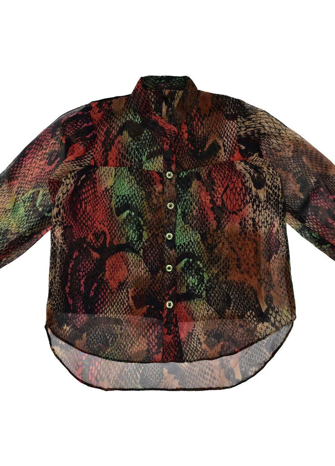Ixample Pret Printed Chiffon Girls Shirt W/Camisole