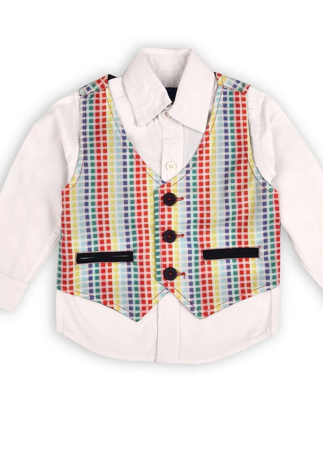 Ixample Pret Vest Multi Colored Suit Vest