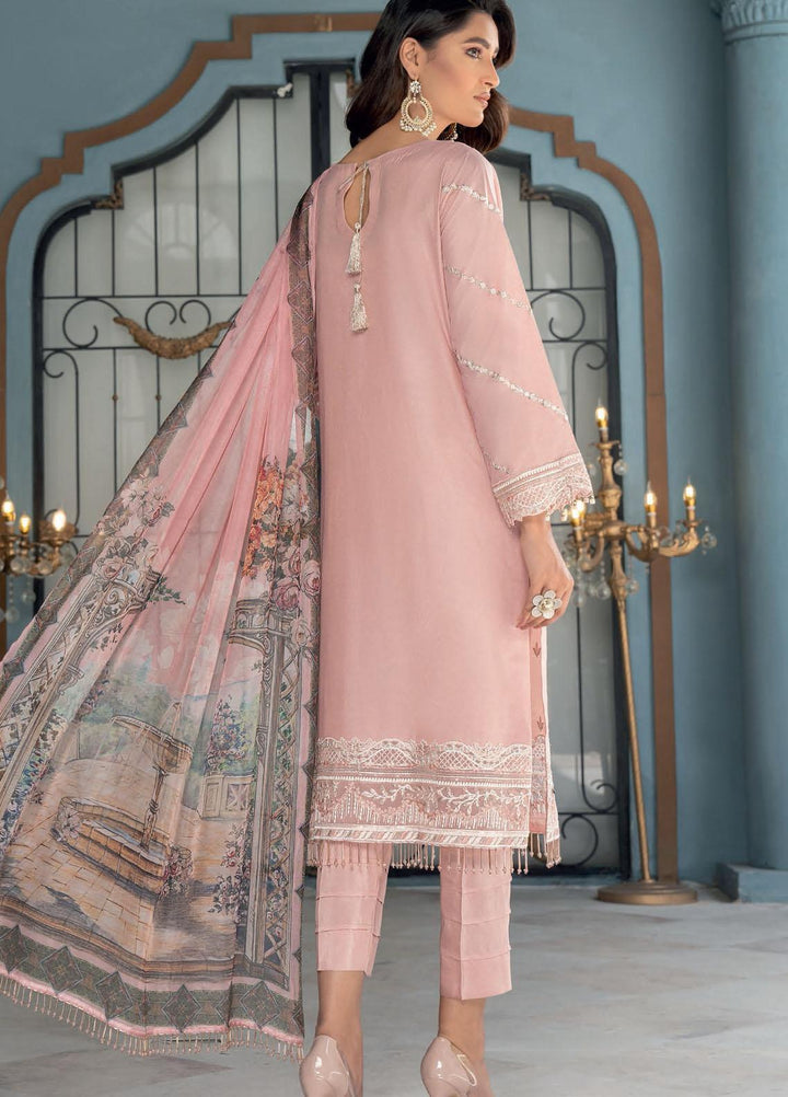 IZA-NUR by Resham Ghar Embroidered Missouri Suits Unstitched 3 Piece RG22ZLE INLE-01 - Luxury Collection