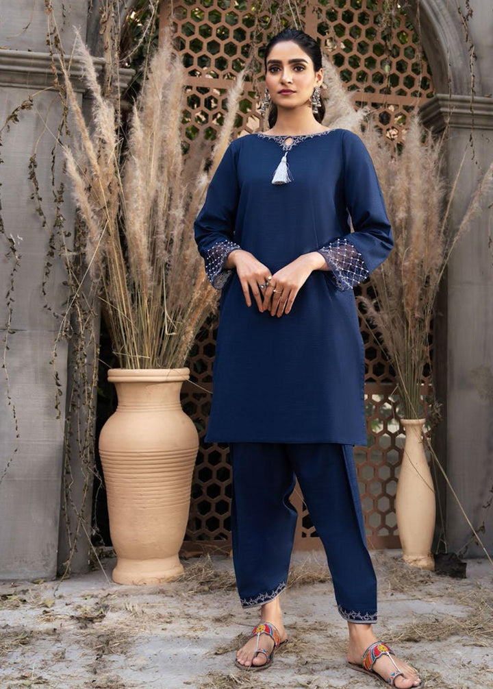 Resham Ghar Embroidered Khaddar Suits Unstitched 2 Piece RG21IR IN 01 - Winter Collection