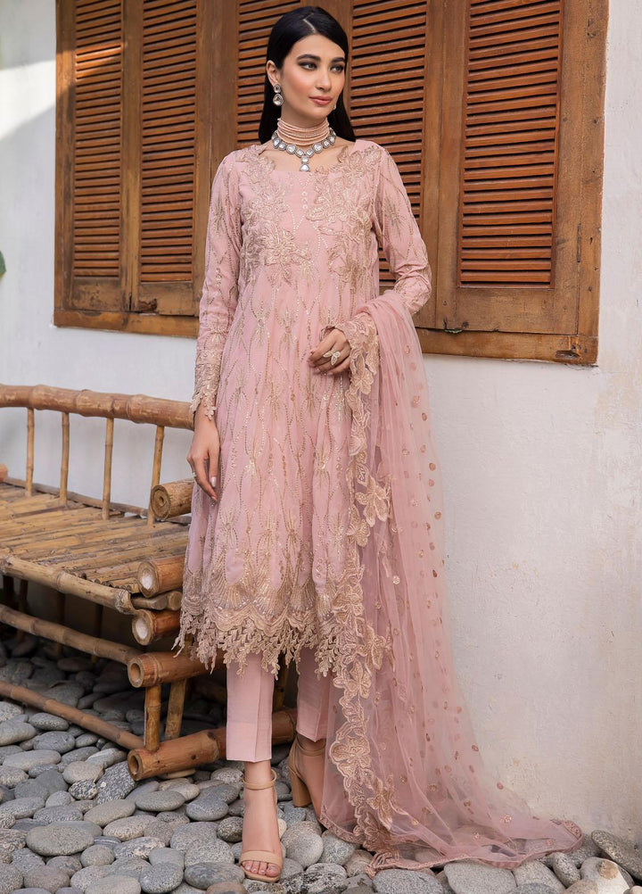 Iznik Embroidered Chiffon Suits Unstitched 3 Piece IZ23CH CC-22 Oriana - Luxury Collection