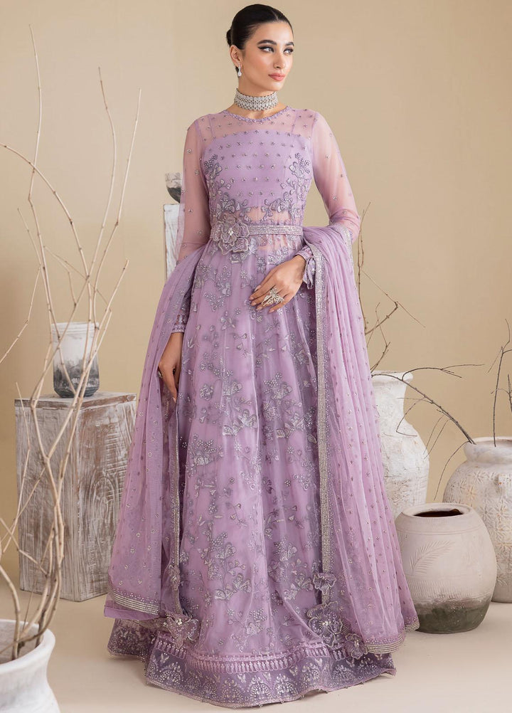Iznik Embroidered Net Suits Unstitched 3 Piece IZ23CH CC-25 Rebecca - Luxury Collection