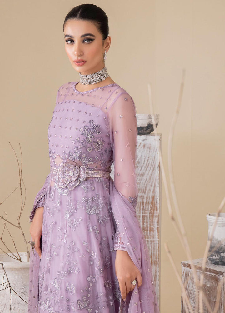 Iznik Embroidered Net Suits Unstitched 3 Piece IZ23CH CC-25 Rebecca - Luxury Collection