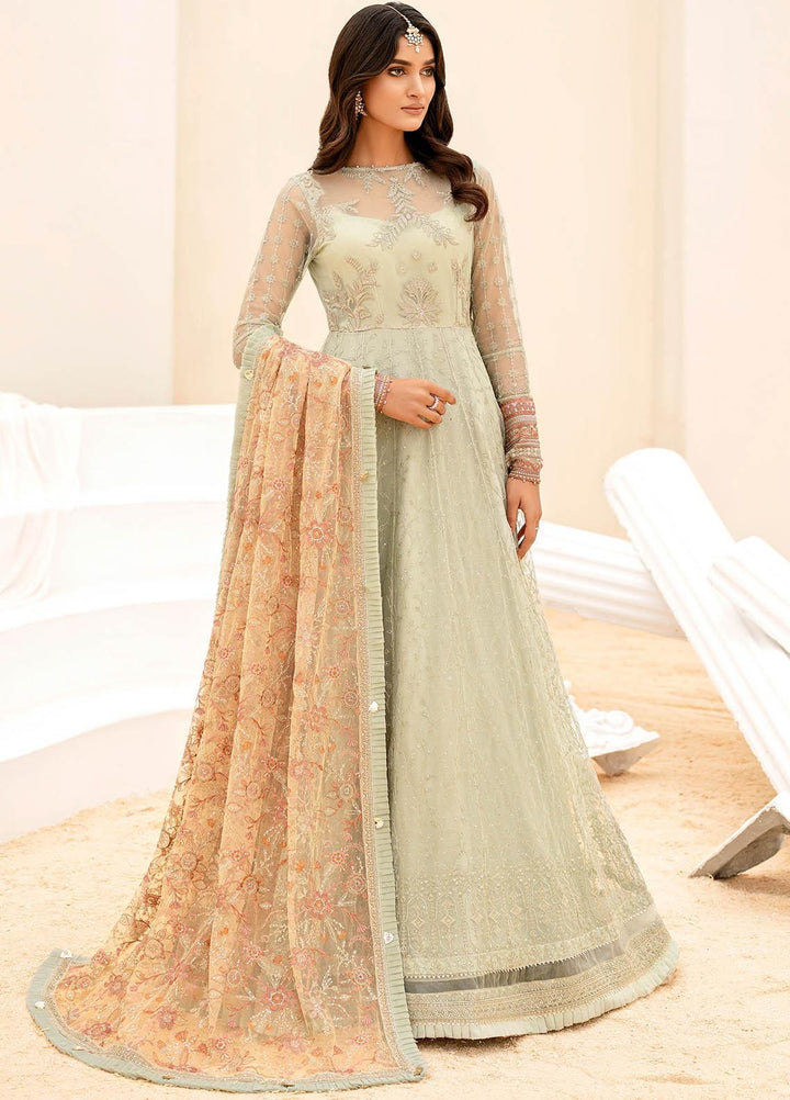 Iznik Embroidered Net Suits Unstitched 3 Piece IZ23C CC 05 Eviana - luxury Collection