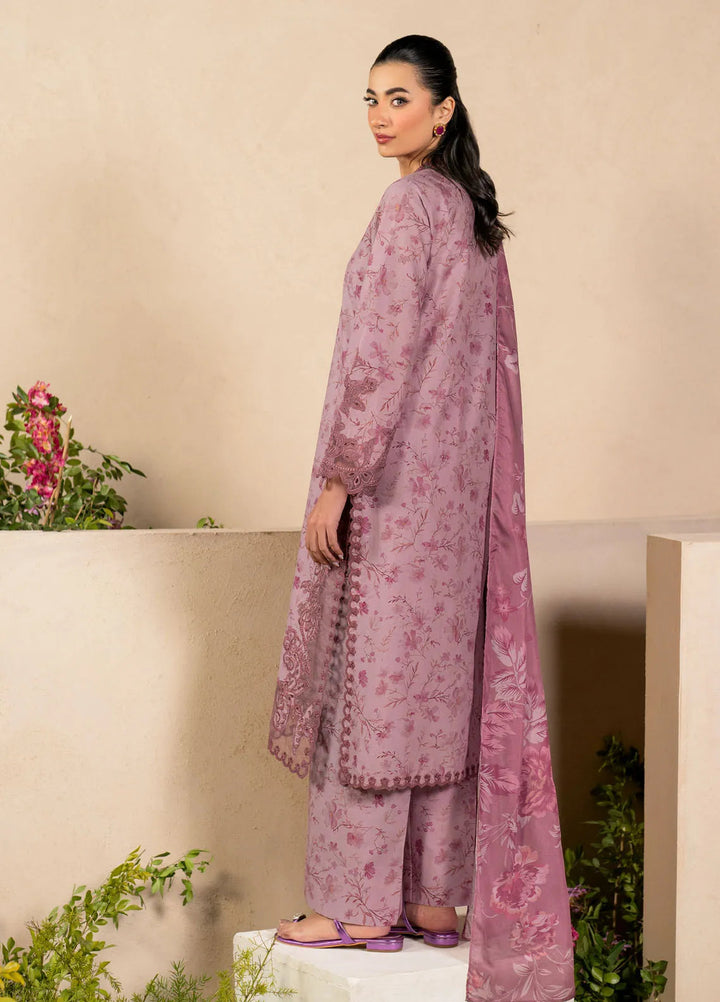 Iznik Embroidered Lawn Suit Unstitched 3 Piece IZ25FE EFL-04 - Summer Collection