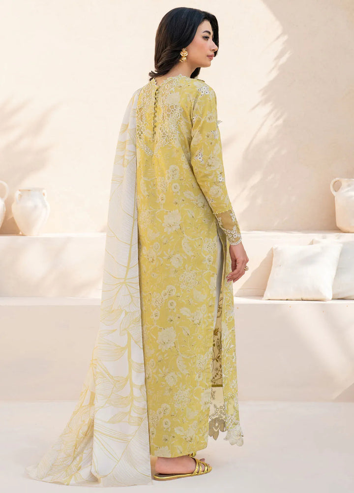 Iznik Embroidered Lawn Suit Unstitched 3 Piece IZ25FE EFL-08 - Summer Collection