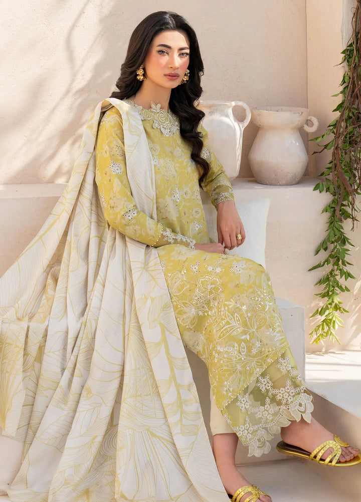 Iznik Embroidered Lawn Suit Unstitched 3 Piece IZ25FE EFL-08 - Summer Collection