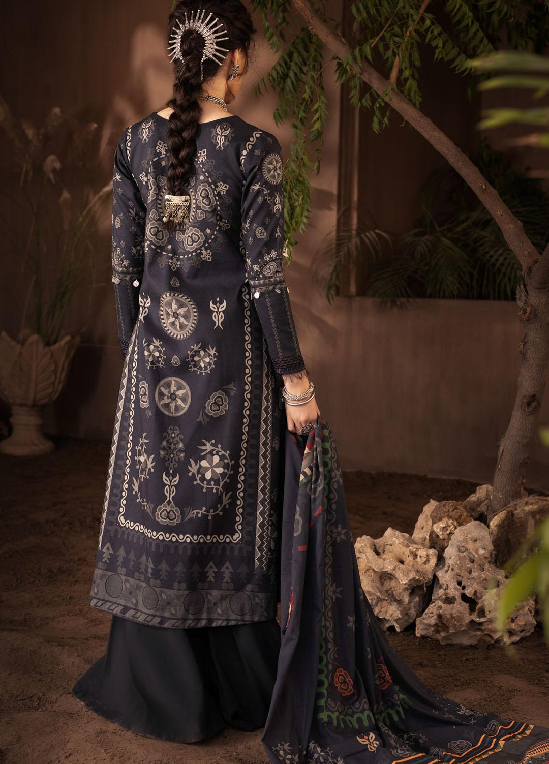 Iznik Embroidered Linen Suits Unstitched 3 Piece IZ21ZF ILC-04 Nazm - Winter Collection