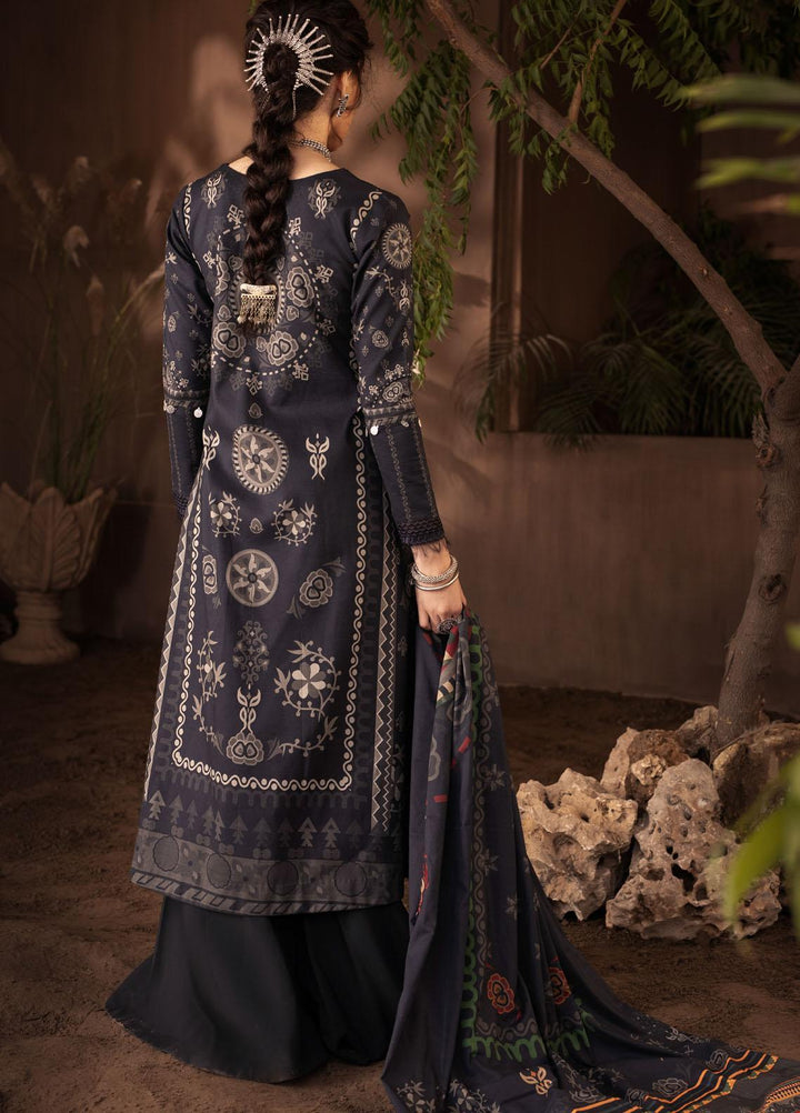 Iznik Embroidered Linen Suits Unstitched 3 Piece IZ21ZF ILC-04 Nazm - Winter Collection