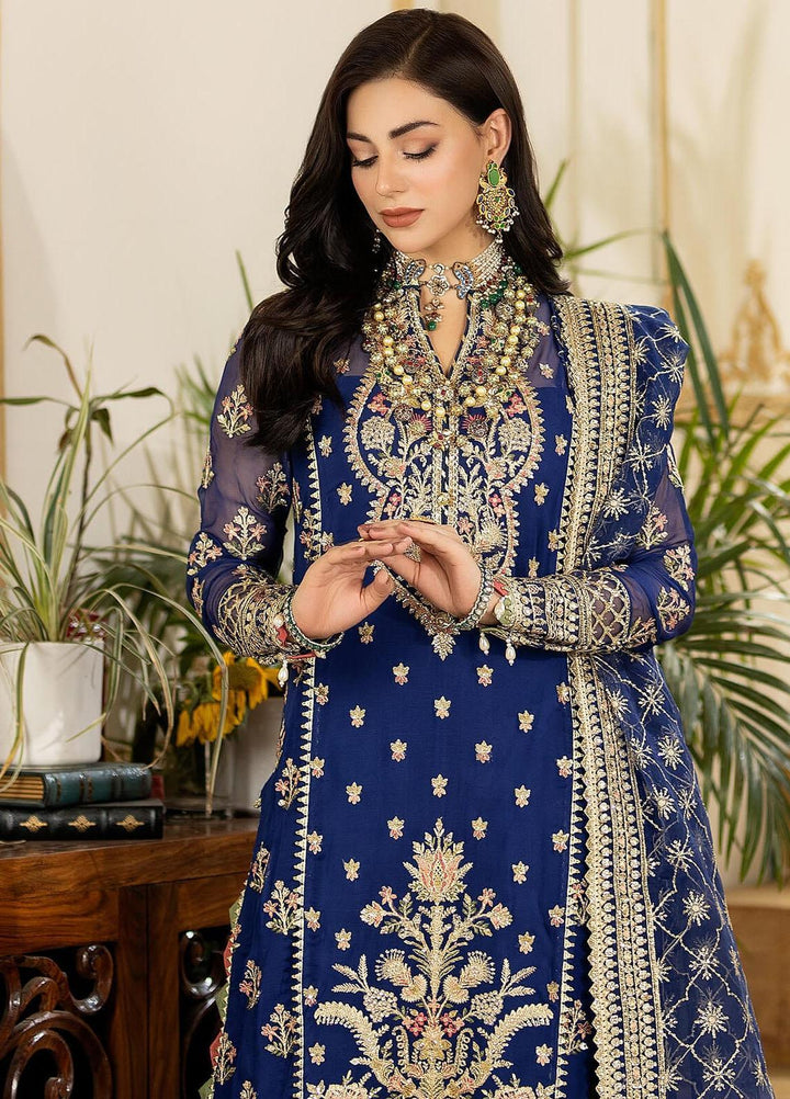 Jhalak By Imrozia Premium Embroidered Chiffon Suits Unstitched 3 Piece IMP23JH I-186 Gulnaaz - Luxury Collection