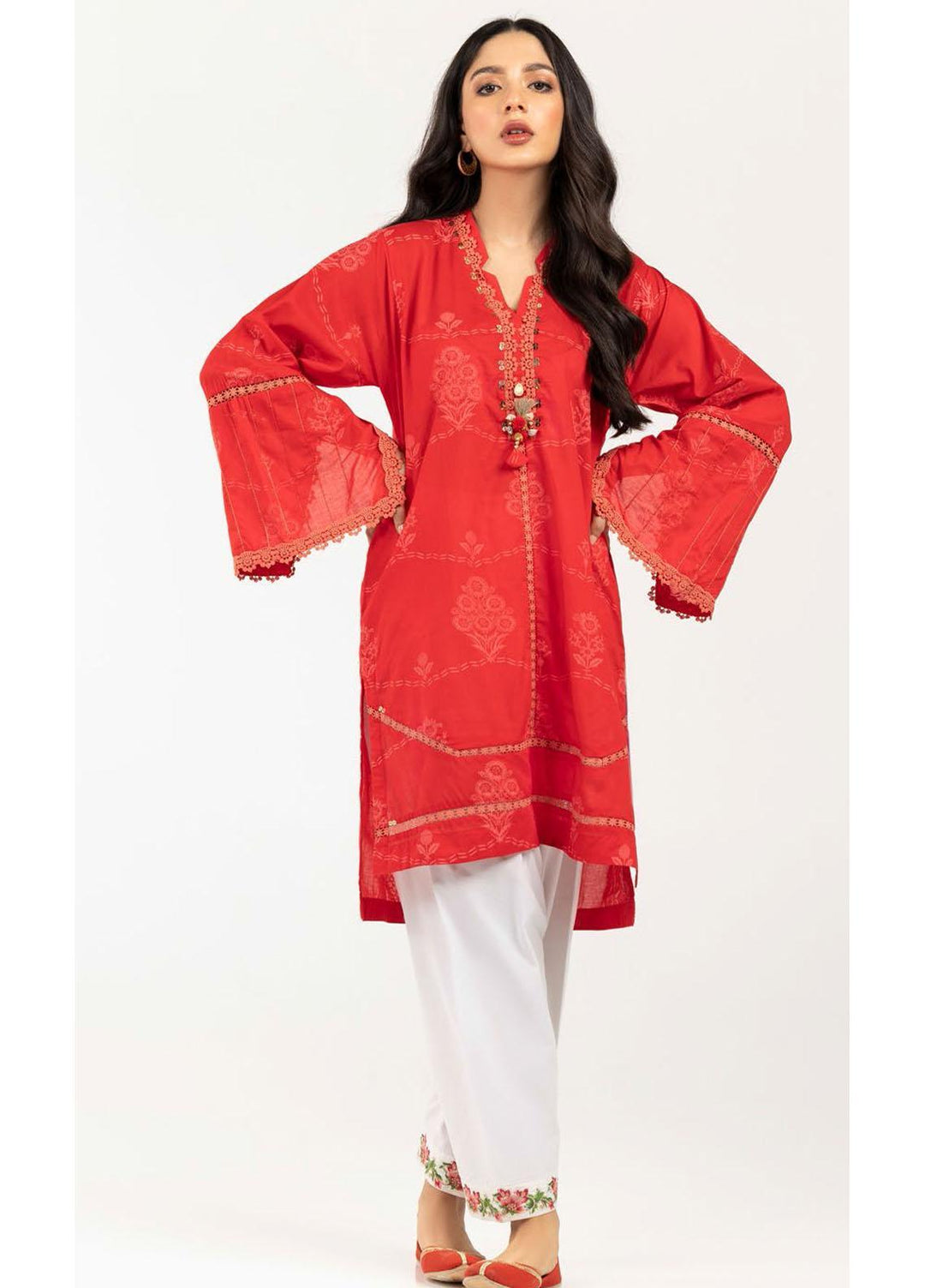 Gul Ahmed Luxury Pret Printed Lawn Kurties GA21K WGK-CMS-LP-289