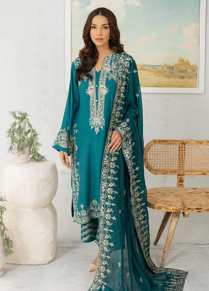 Kaia By Muraad Embroidered Raw Silk Suits Unstitched 3 Piece MU23K Evara - Formal Collection