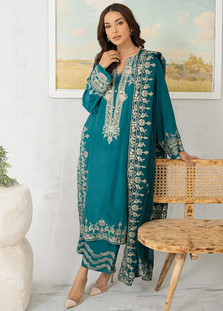 Kaia By Muraad Embroidered Raw Silk Suits Unstitched 3 Piece MU23K Evara - Formal Collection