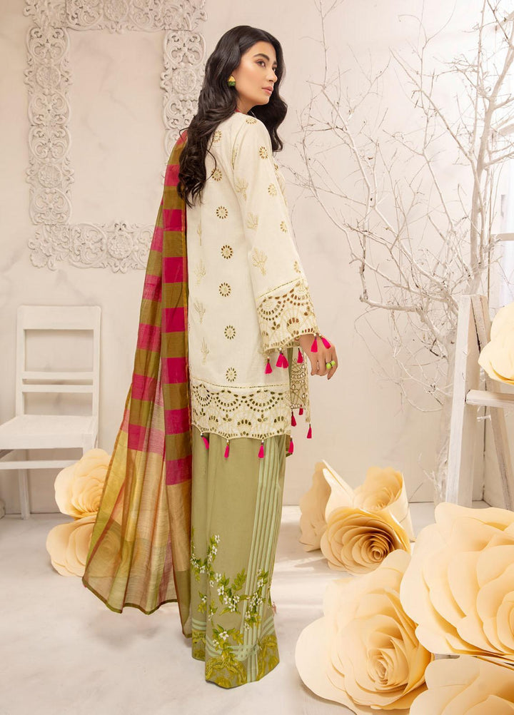 Kalyan by ZS Textiles Embroidered Chikankari Suits Unstitched 3 Piece ZS21KC-6 03 - Festive Collection