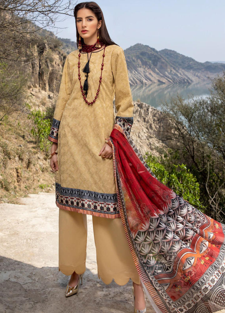 Kalyan by ZS Textiles Embroidered Chikankari Suits Unstitched 3 Piece ZS21KC-3 ZS-01 - Summer Collection