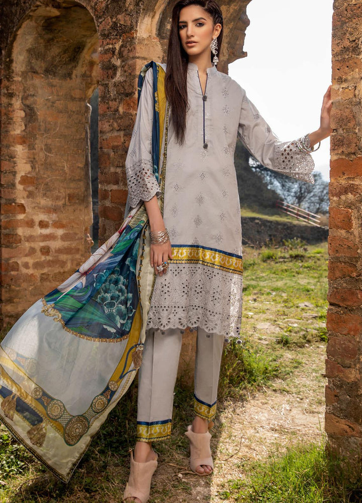 Kalyan by ZS Textiles Embroidered Chikankari Suits Unstitched 3 Piece ZS21KC-3 ZS-04 - Summer Collection