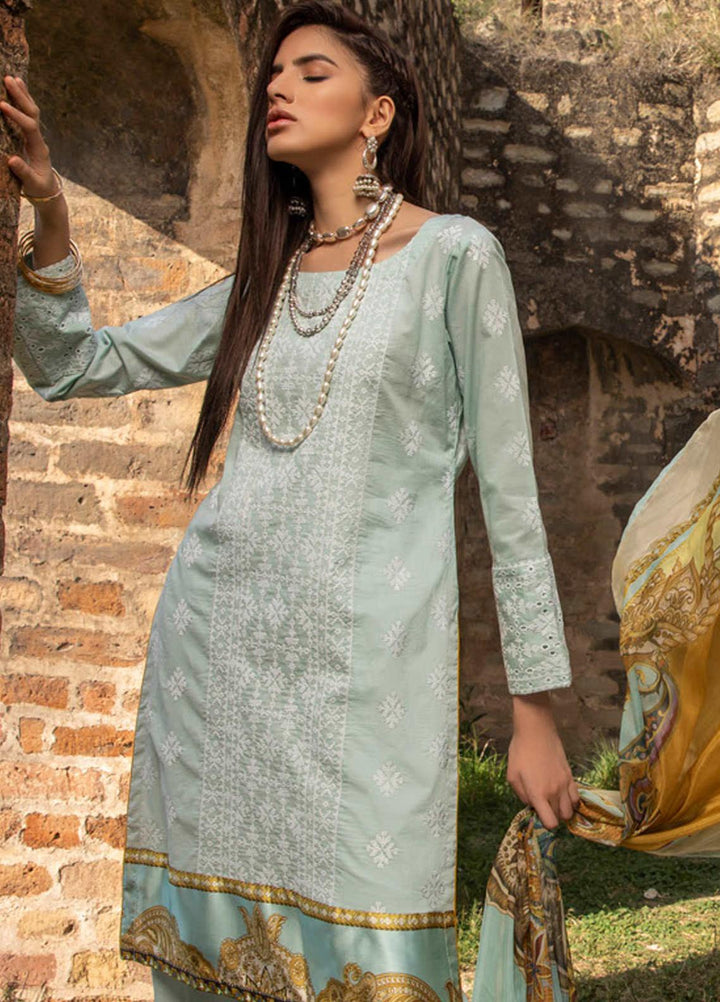 Kalyan by ZS Textiles Embroidered Chikankari Suits Unstitched 3 Piece ZS21KC-3 ZS-06 - Summer Collection