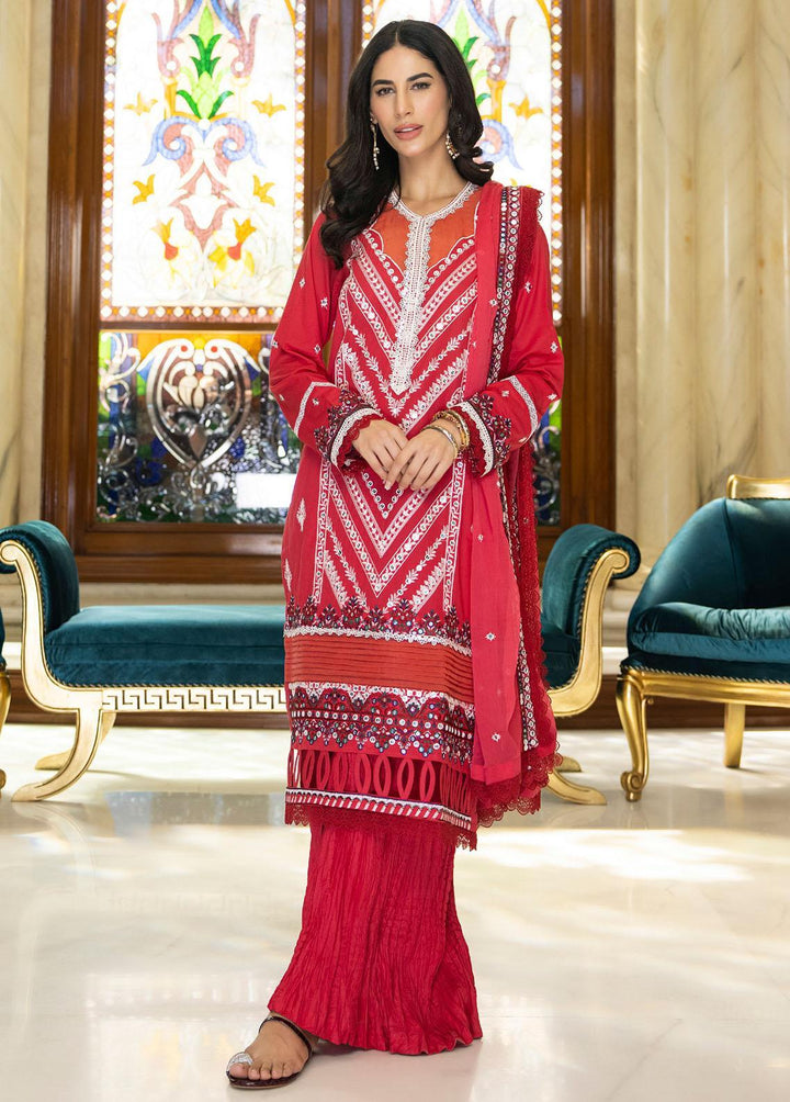 Kalyan By ZS Textiles Embroidered Lawn Suits Unstitched 3 Piece ZS23KE D-02 - Eid Collection