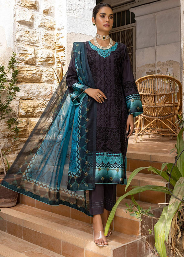 Kalyan By ZS Textiles Embroidered Lawn Suits Unstitched 3 Piece ZS23K D6 - Summer Collection