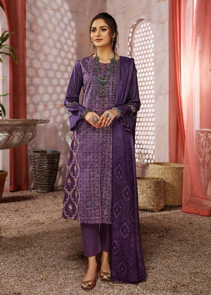 Kashaf by Aalaya Embroidered Lawn Suits Unstitched 3 Piece ALY22K D/01 - Summer Collection