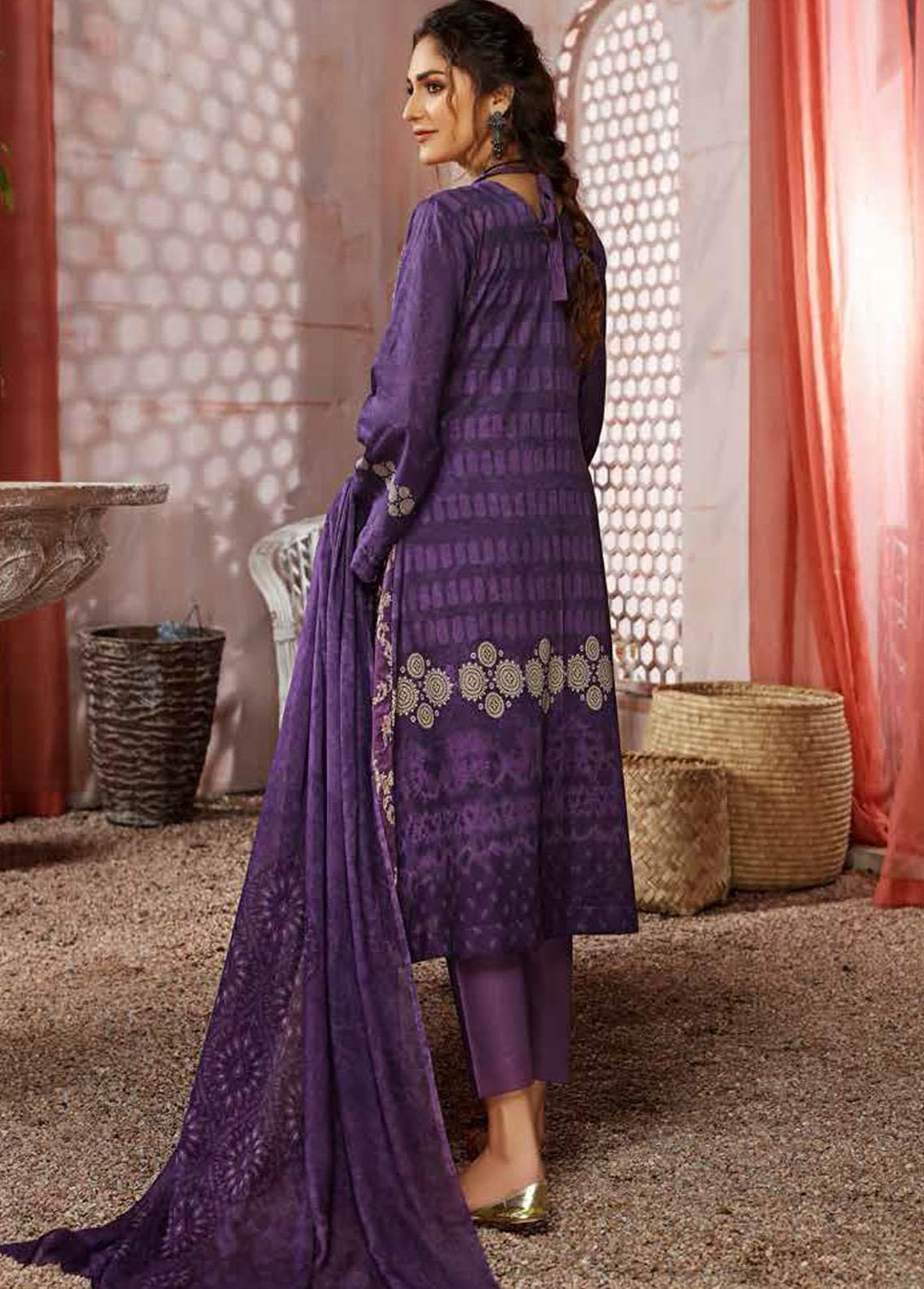 Kashaf by Aalaya Embroidered Lawn Suits Unstitched 3 Piece ALY22K D/01 - Summer Collection