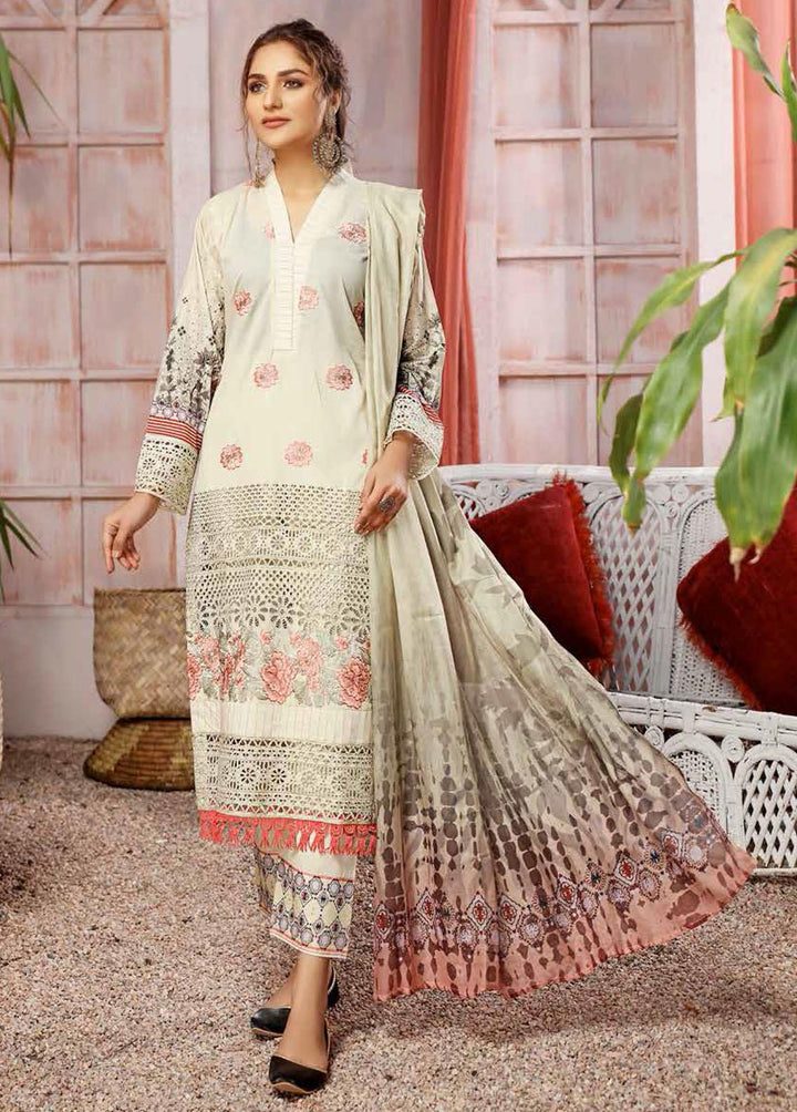 Kashaf by Aalaya Embroidered Lawn Suits Unstitched 3 Piece ALY22K D/04 - Summer Collection