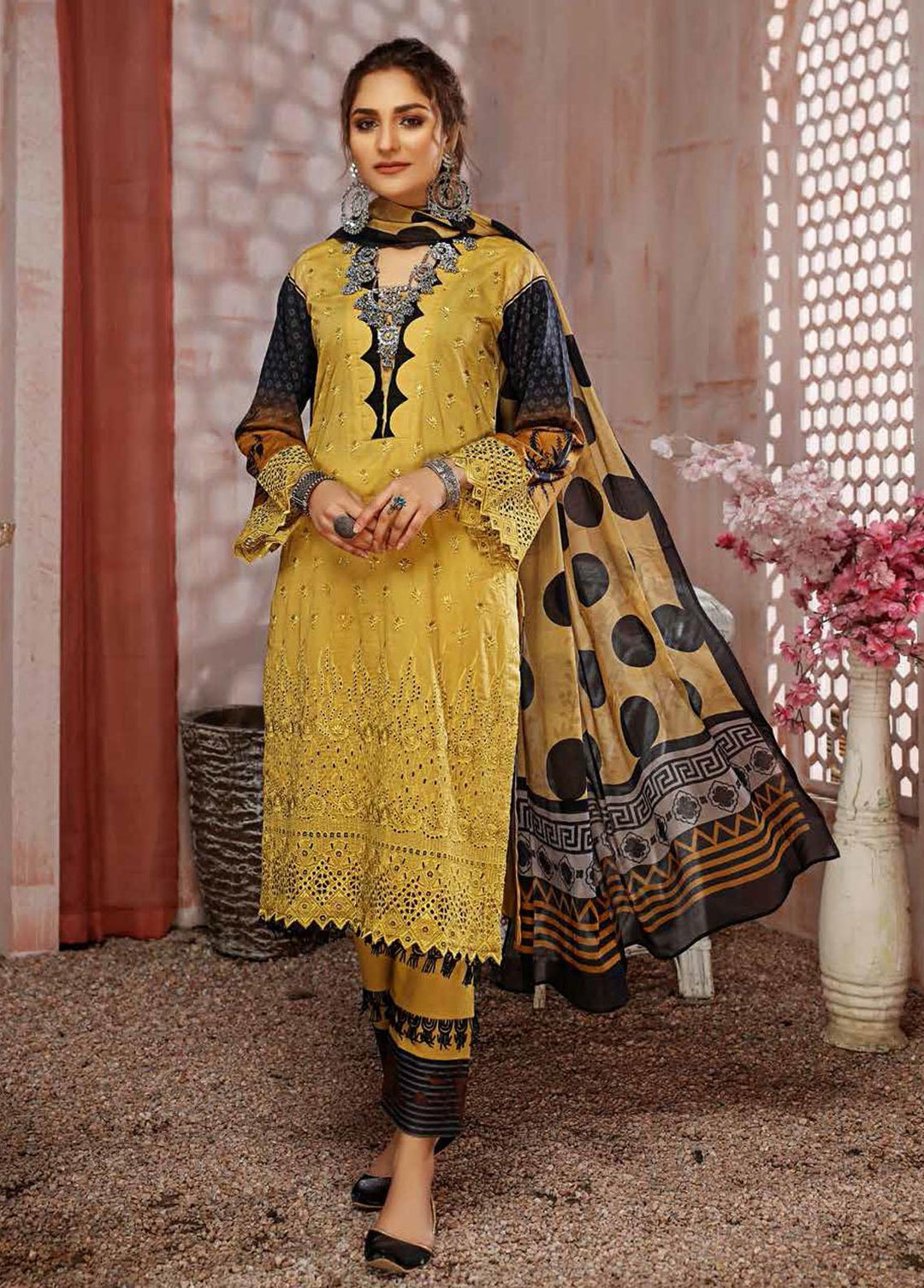 Kashaf by Aalaya Embroidered Lawn Suits Unstitched 3 Piece ALY22K D/05 - Summer Collection