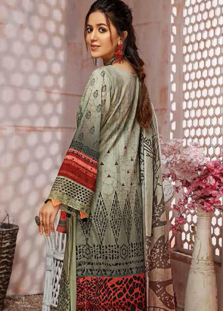 Kashaf by Aalaya Embroidered Lawn Suits Unstitched 3 Piece ALY22K D/08 - Summer Collection