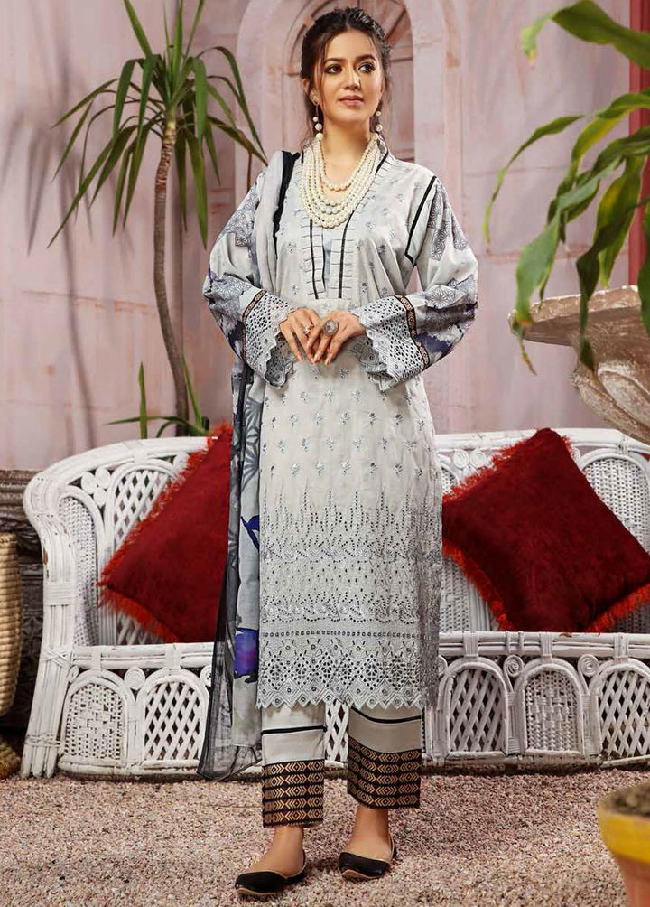 Kashaf by Aalaya Embroidered Lawn Suits Unstitched 3 Piece ALY22K D/10 - Summer Collection