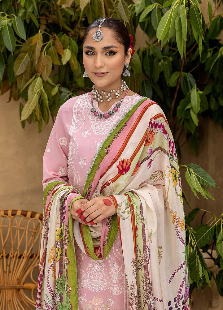 Kastoori By Awwal Embroidered Chikankari Lawn Suits Unstitched 3 Piece AW23K D-01 Nirvana - Summer Collection