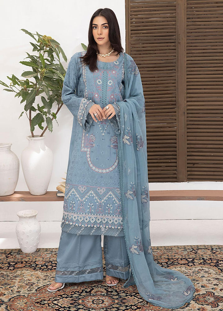 Kastoori By Awwal Embroidered Viscose Suits Unstitched 3 Piece AW23K-2 D-09 Phoenix - Winter Collection