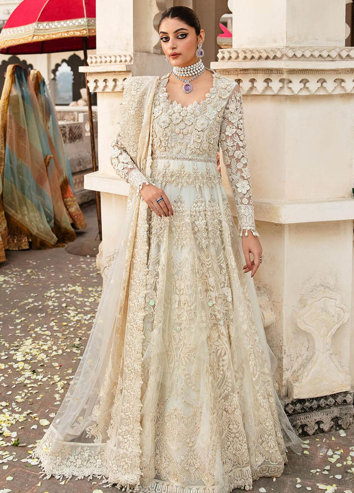 Kayseria By Serene Premium Embroidered Net Suits Unstitched 3 Piece SP24KS SB-22 Charmeuse - Wedding Collection