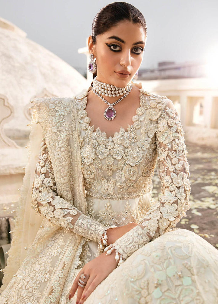 Kayseria By Serene Premium Embroidered Net Suits Unstitched 3 Piece SP24KS SB-22 Charmeuse - Wedding Collection