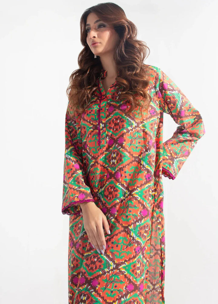 Kesori Pret Casual Cambric 2 Piece Suit Aura