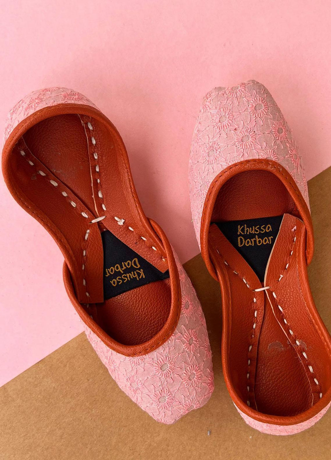 Khussa Darbar Casual Style   Khussa Pink Chikankari