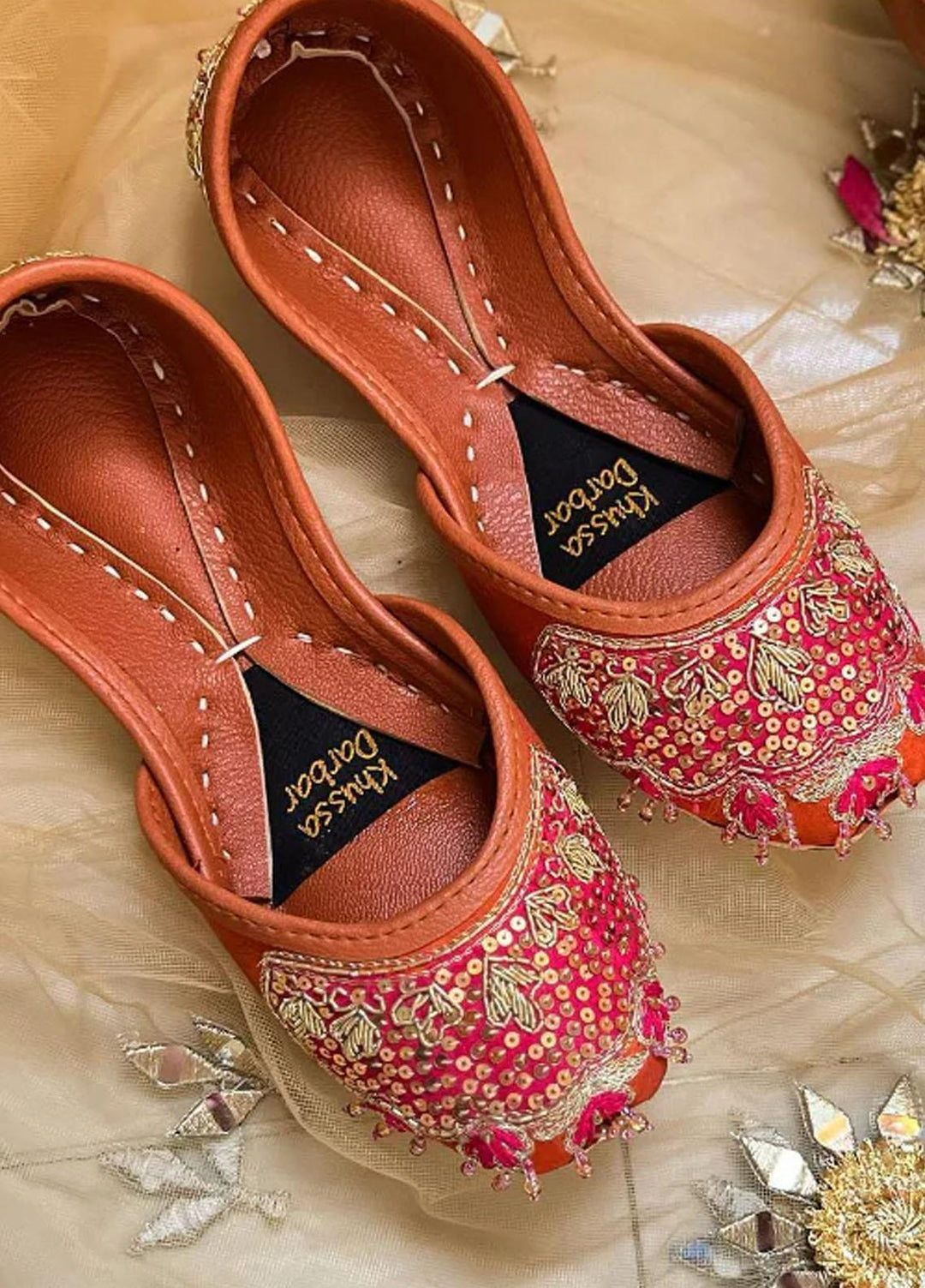 Khussa Darbar Festive Style Khussa Rosa