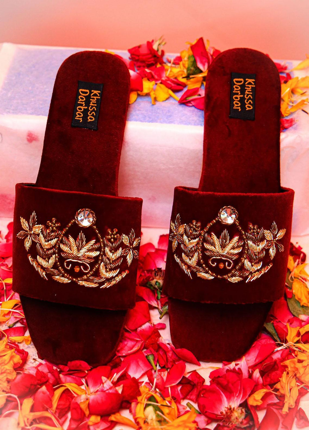 Khussa Darbar Festive Style Velvet  Khussa Shahi Tukra