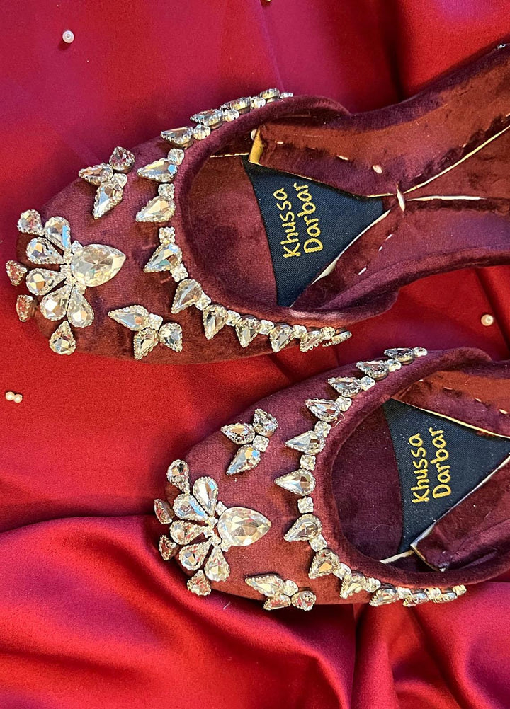 Khussa Darbar Festive Style Velvet  Khussa Sohan Halwa