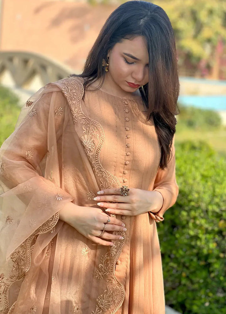 Khuwab by Kazma Pret Embroidered Bamber Chiffon 3 Piece Suit Zumrah