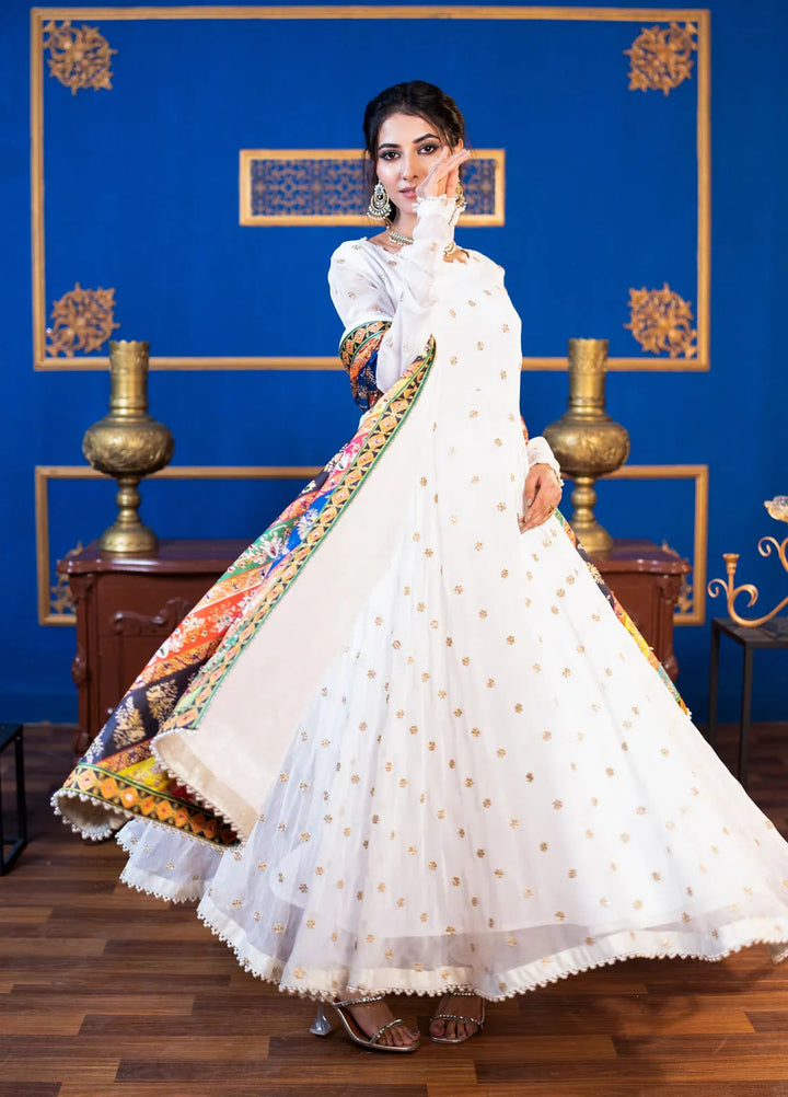 Khuwab by Kazma Pret Embroidered Chiffon 3 Piece Suit Lumina