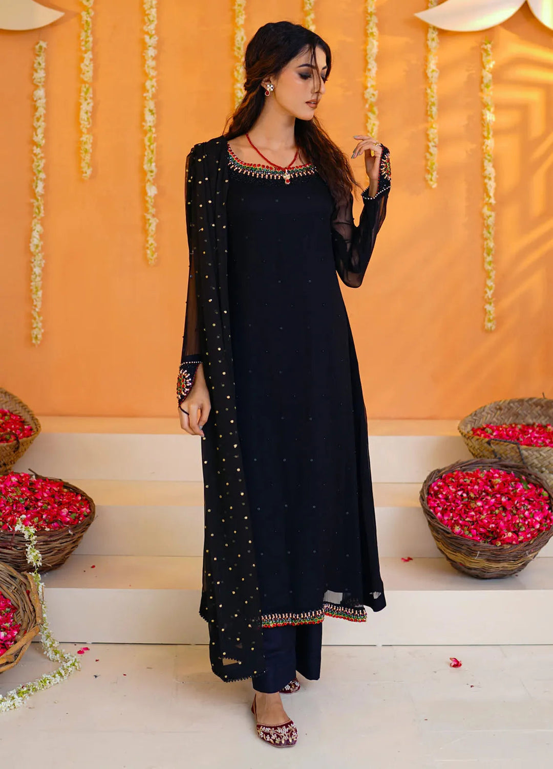 Khuwab by Kazma Pret Embroidered Chiffon 3 Piece Suit Raveena