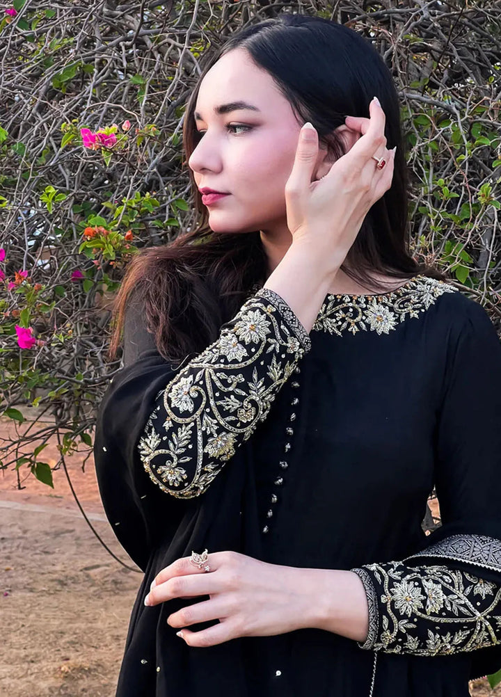 Khuwab by Kazma Pret Embroidered Chinese Silk 3 Piece Suit Lailah