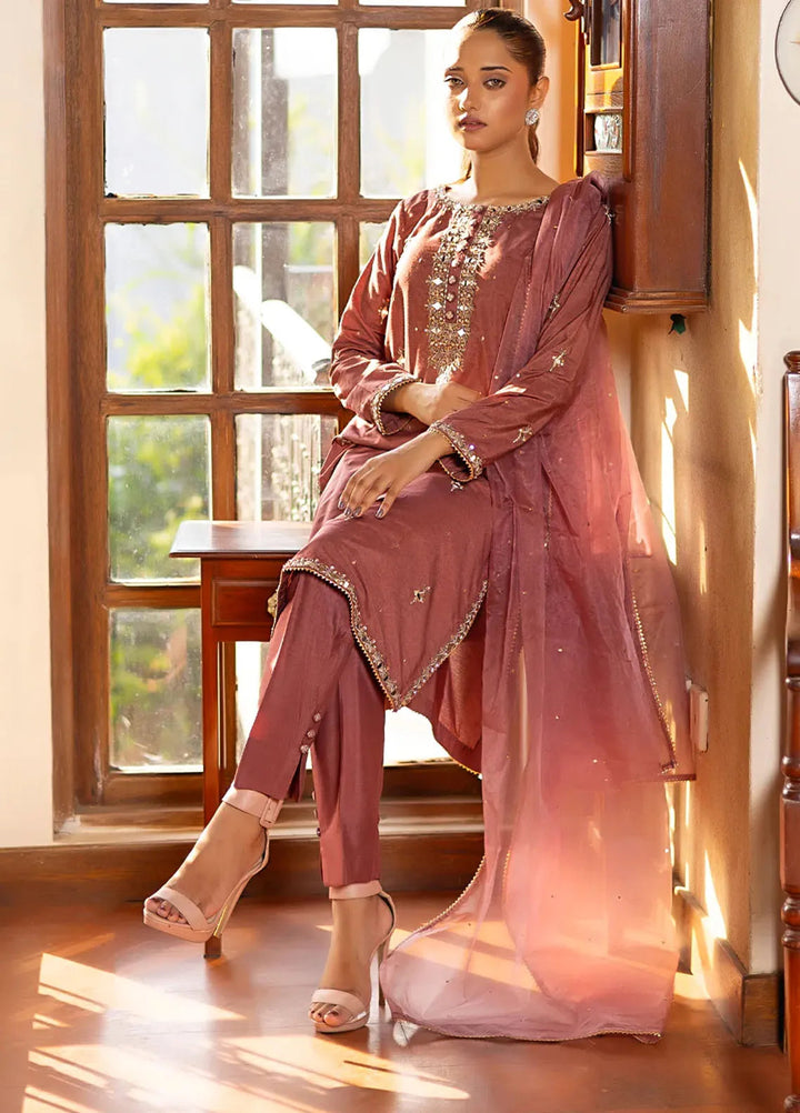 Khuwab by Kazma Pret Embroidered Cotton Silk 3 Piece Suit CE-002