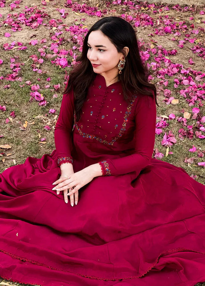 Khuwab by Kazma Pret Embroidered Korean Silk 3 Piece Suit Gul E Amber