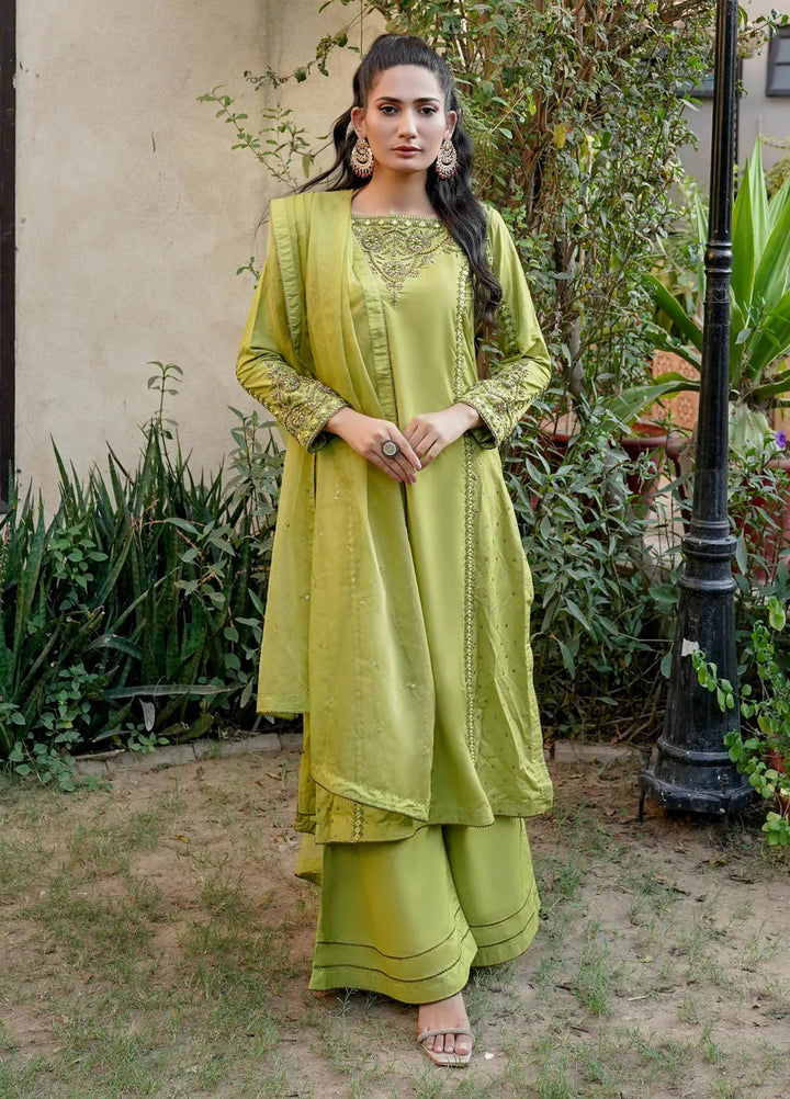 Khuwab by Kazma Pret Embroidered SIlk 3 Piece Suit CE 010